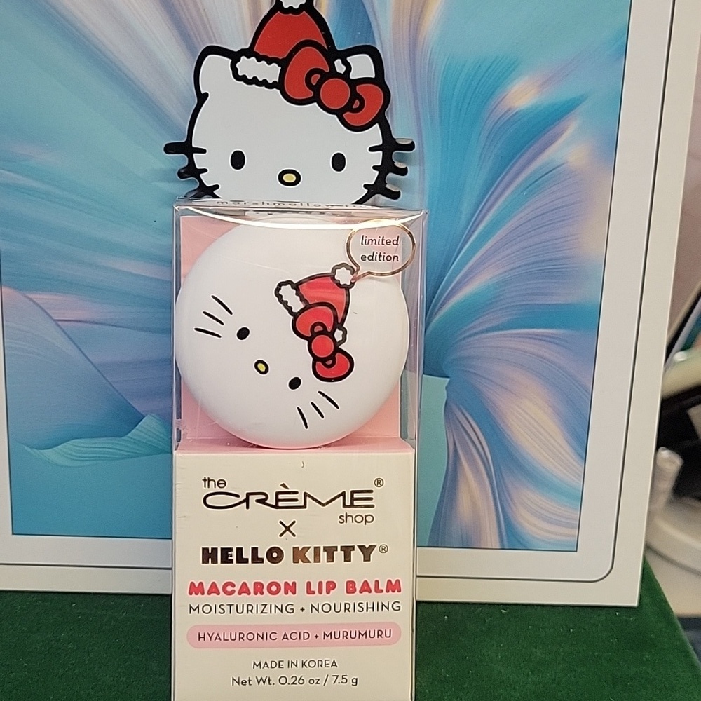 The Creme Shop Hello Kitty Limited Edition Macaron Lip Balm 7.5g New Marshmellow